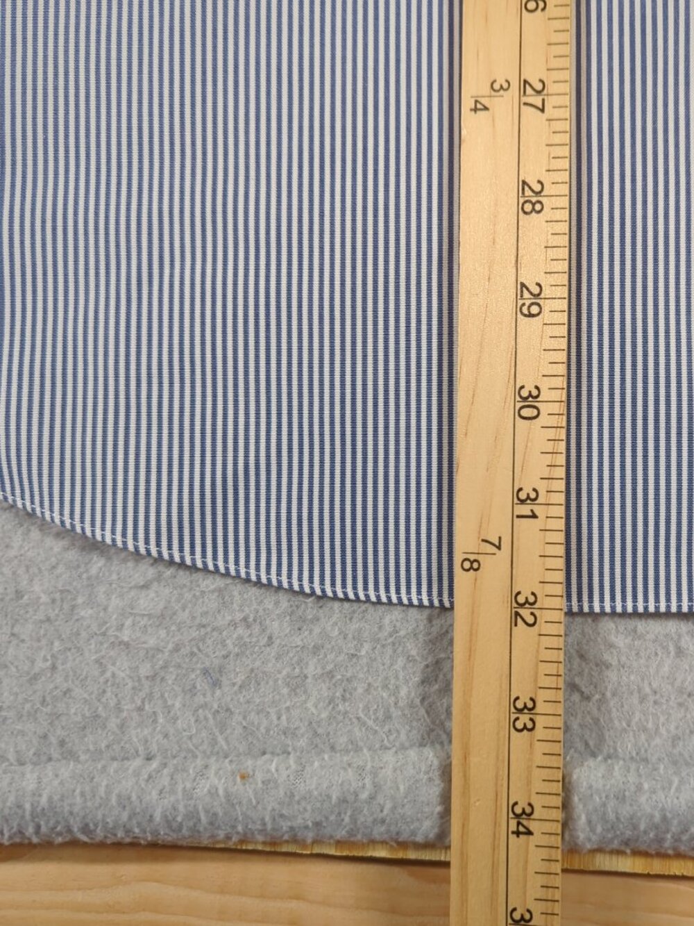 Brooks Brothers Milano Shirt Men's 17-36 Blue Pinstripe Dress Button Down - Picture 5 of 6